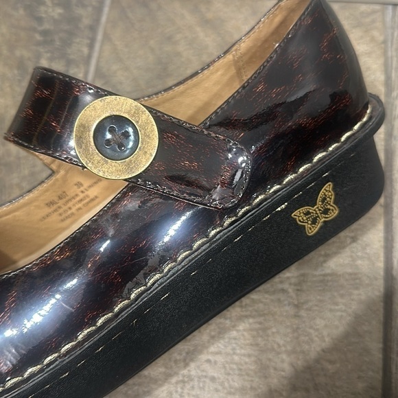 Algeria Pal- 407 cheetah leopard print Mary Jane shoes size size 39 - Picture 10 of 11